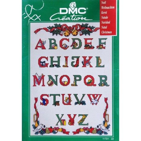 DMC abécédaire de Noel grille point de croix cross-stitch