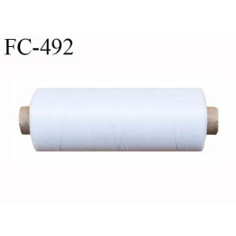 Bobine de fil mousse polyester texturé fil n° 160 couleur naturel longueur 500 mètres bobiné en France