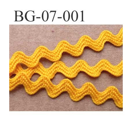 biais ruban galon plat largeur 7 mm épaisseur 1 mm couleur jaune orangé vendu au mètre