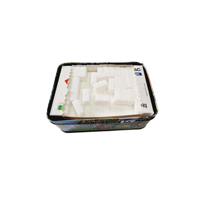 Le set de 3 boites gigogne en métal la grande 19x13x7 cm la moyenne 14X10X5.5 cm la petite 12X9X4 cm