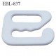 Crochet métal plastifié largeur intérieur de passage de bretelle 6 mm haut de gamme prix à la pièce
