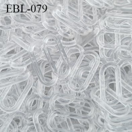 Boucle de réglage largeur intérieur 10 mm plastique transparent pour soutien gorge  prix à la pièce
