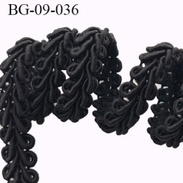 biais galon ruban largeur 9 mm couleur  noir  coton style dentelle boucle largeur 9 mm prix au mètre