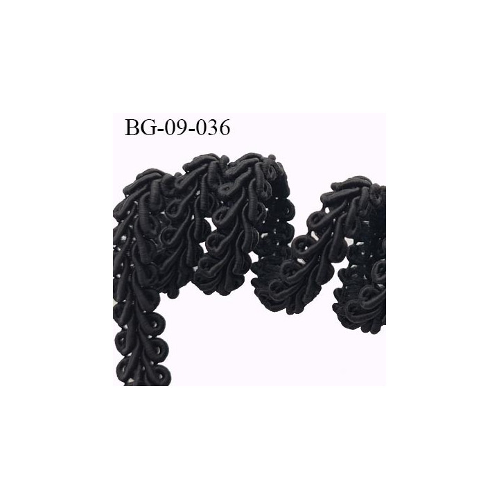 biais galon ruban largeur 9 mm couleur  noir  coton style dentelle boucle largeur 9 mm prix au mètre