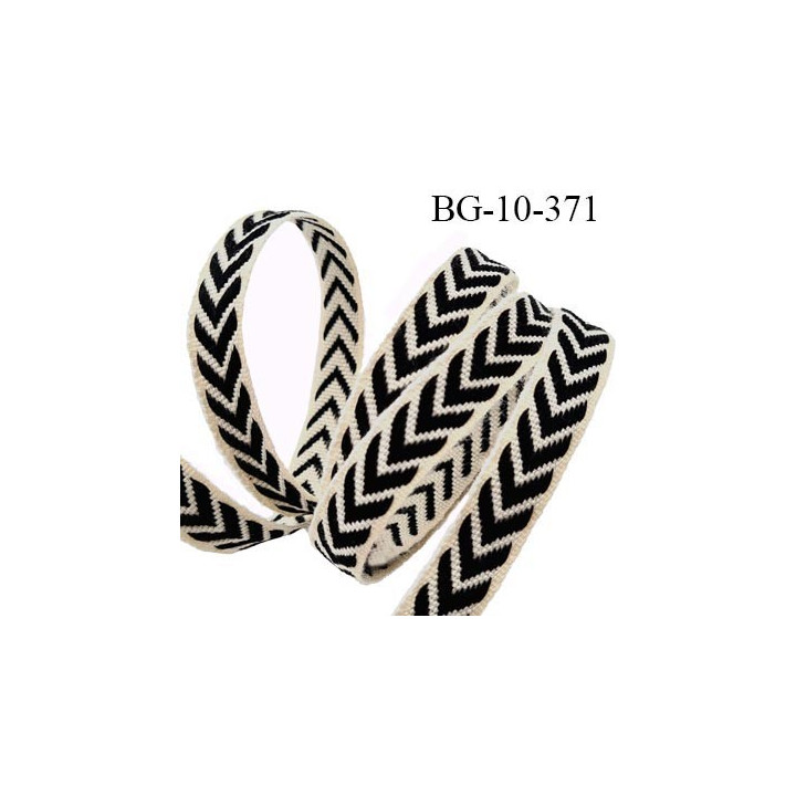 biais galon ruban couleur blanc  largeur 11 mm vendu au mètre