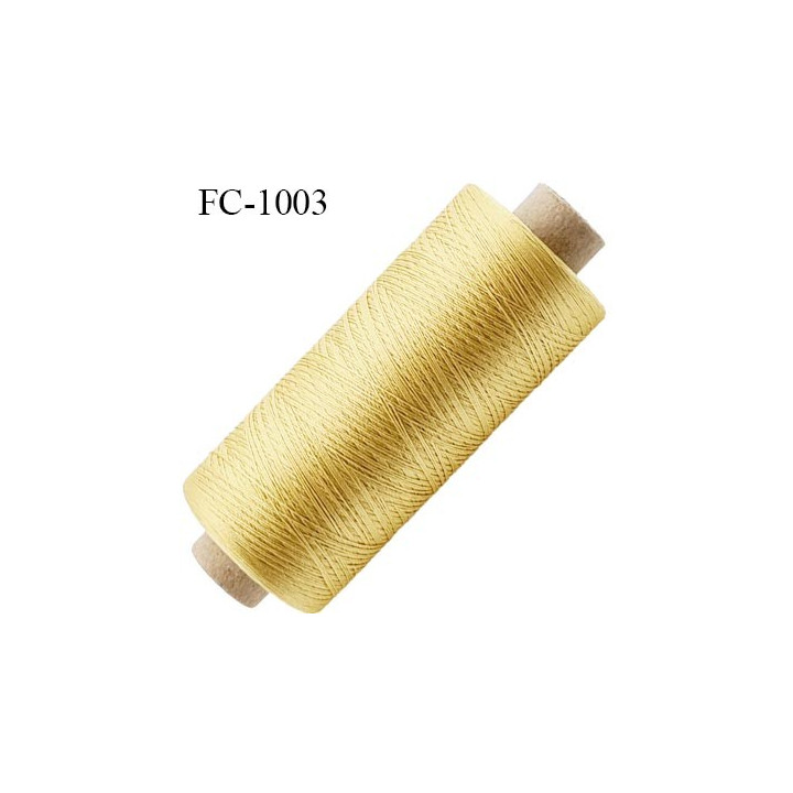 Bobine de 500 m de fil élastique couleur Argent spécial pour aiguille surjeteuse et canette machine fil n° 120