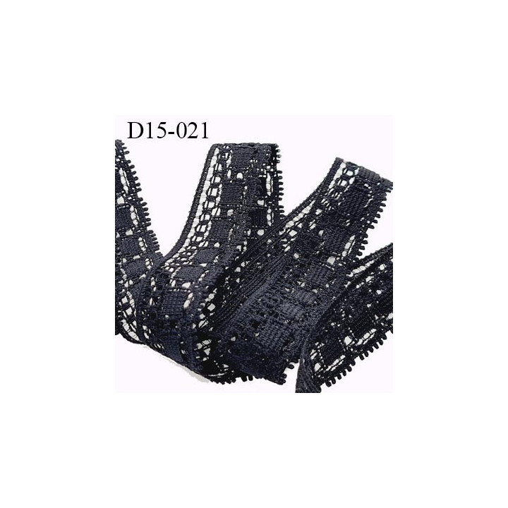Dentelle 15 mm lycra  extensible couleur noir très jolie largeur 15 mm prix au mètre