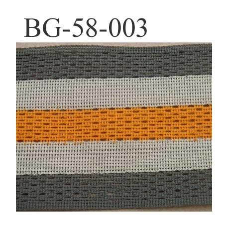 biais galon ruban couleur vert kaki beige et orange largeur 58 mm synthétique vendu au mètre