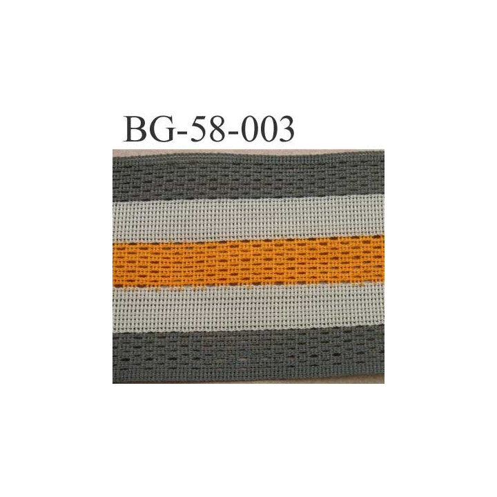 biais galon ruban couleur vert kaki beige et orange largeur 58 mm synthétique vendu au mètre