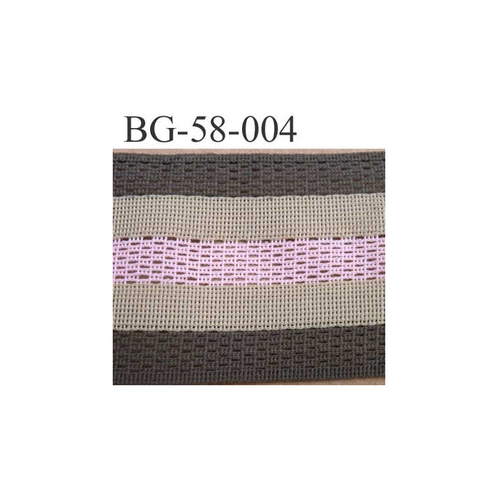 biais galon ruban couleur vert kaki beige et rose largeur 58 mm synthétique vendu au mètre
