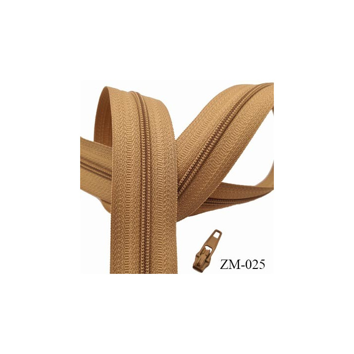fermeture éclair de marque YKK au mètre couleur rouge un curseur au mètre largeur 27 mm largeur du zip 5 mm