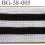 biais galon ruban couleur noir et blanc largeur 58 mm synthétique vendu au mètre