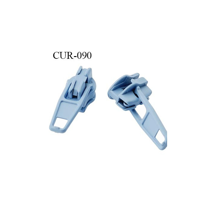 Curseur en métal laqué noir pour glissière de 4 mm prix à la pièce