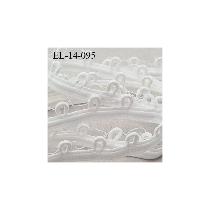 Elastique 14 mm anti-glisse spécial bain haut de gamme couleur noir largeur du silicone 5 mm fabriqué en Europe prix au mètre