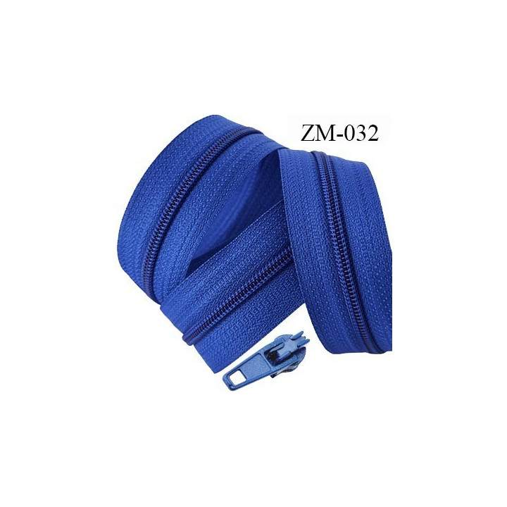 fermeture éclair de marque YKK au mètre couleur rouge un curseur au mètre largeur 27 mm largeur du zip 5 mm