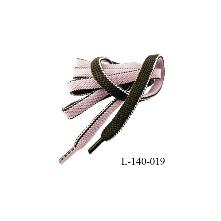Lacet plat 140 cm couleur rouge largeur entre 8 et 10 mm longueur 140 cm embout gainé prix pour une paire