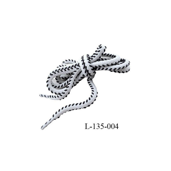 Lacet rond 140 cm couleur rose diamètre 6 mm longueur 135 cm embout gainé prix pour une paire