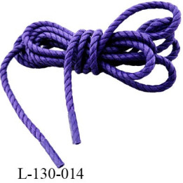 Lacet rond 130 cm couleur bleu marine diamètre 5 mm longueur 130 cm embout gainé prix pour une paire