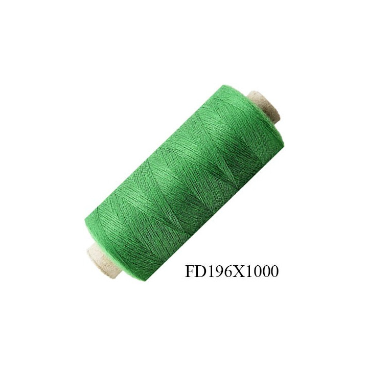 Destockage Bobine 500 m fil Polyester n° 120 couleur vert bouteille 500 mètres bobiné en  France