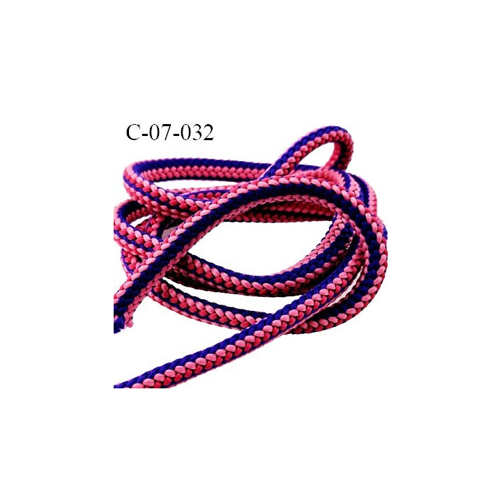 Cordon 8 mm synthétique très solide couleur vert satiné diamètre 8 mm avec cordon intérieur de 7 mm prix au mètre