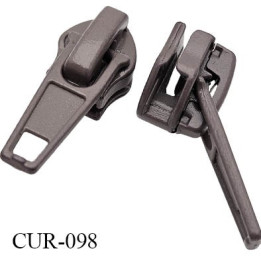 Curseur en métal laqué noir pour glissière de 4 mm prix à la pièce