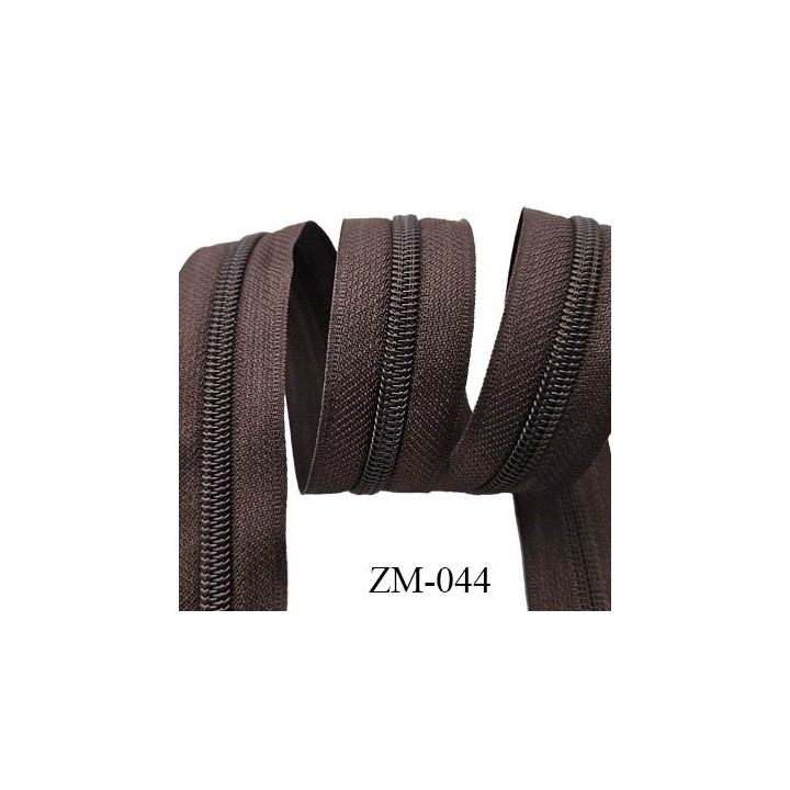 fermeture éclair de marque YKK au mètre couleur rouge un curseur au mètre largeur 27 mm largeur du zip 5 mm
