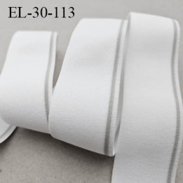élastique 30 mm aspect velours spécial lingerie, sport très belle qualité  anthracite doux certifié oeko tex prix au mètre