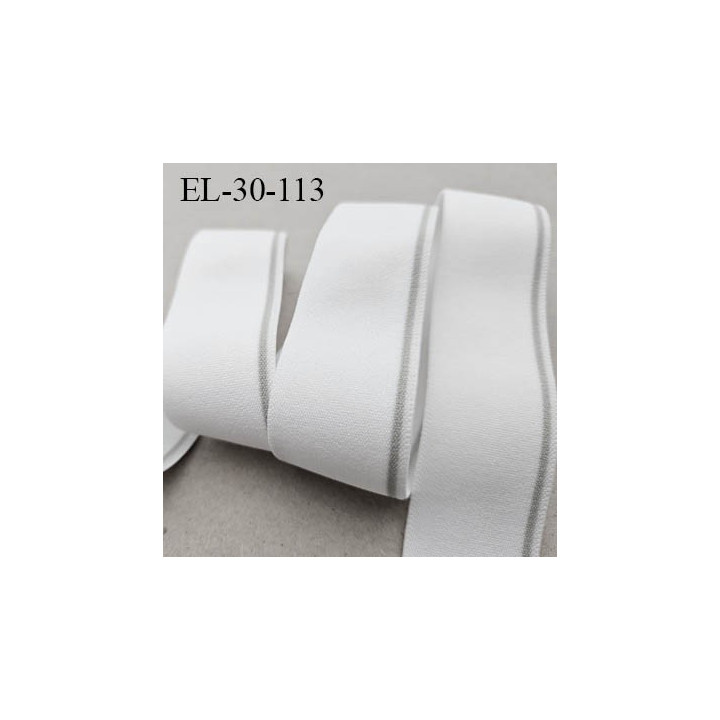 élastique 30 mm aspect velours spécial lingerie, sport très belle qualité  anthracite doux certifié oeko tex prix au mètre