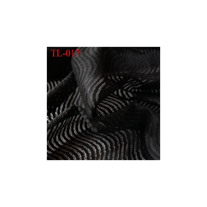 Tissu lingerie couleur noir très haut de gamme largeur 150 cm prix pour 10 centimètres de longueur tissu ajouré