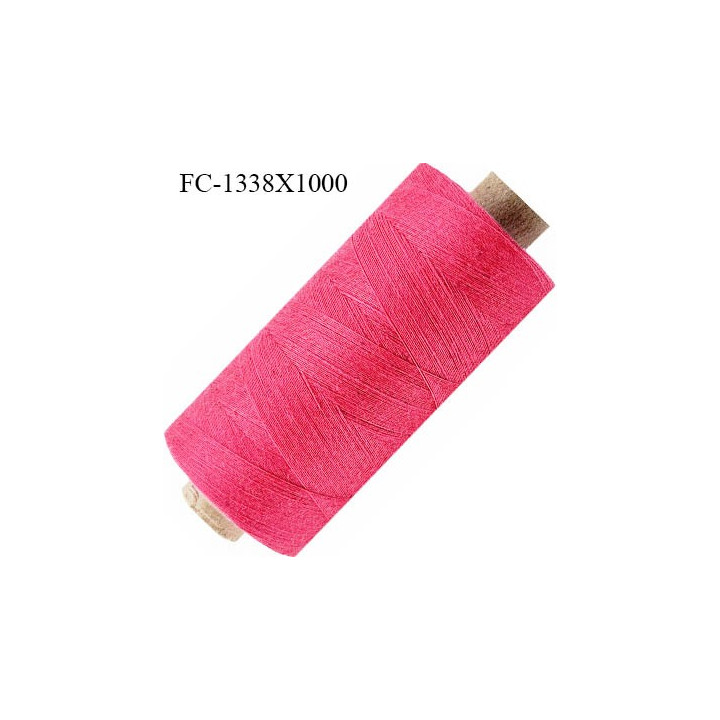 Bobine 1000 m fil Polyester n° 120 blanc 1000 mètres fil européen bobiné en Europe ou France certifié oeko tex