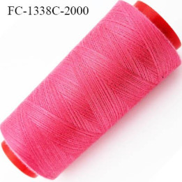 CONE 2000 m fil Polyester n° 120 couleur blanc  longueur 2000 mètres fil européen bobiné en France
