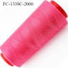 CONE 2000 m fil Polyester n° 120 couleur blanc longueur 2000 mètres fil européen bobiné en France