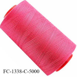 CONE 5000 m fil Polyester n° 120 couleur blanc  longueur 5000 mètres fil européen bobiné en France
