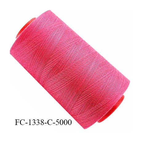 CONE 5000 m fil Polyester n° 120 couleur blanc longueur 5000 mètres fil européen bobiné en France