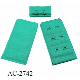 Agrafe 30 mm attache SG haut de gamme couleur rose pâle 3 rangées 2 crochets prix au mètre