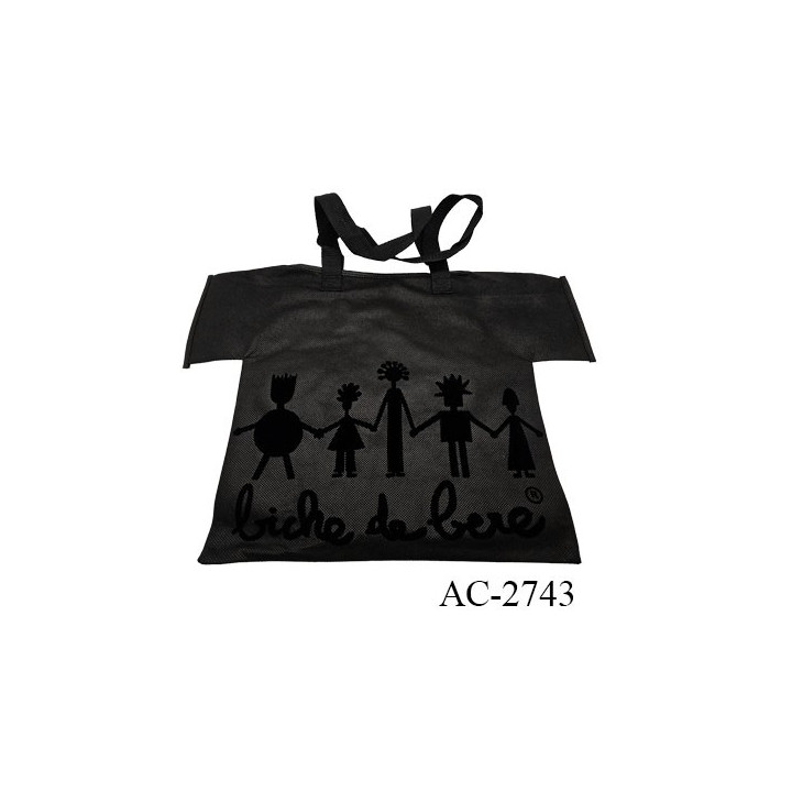 Sac cabas BICHE DE BERE  hauteur 32 centimètres  largeur du haut 37 cm largeur du bas 33 centimètres hauteur des anses 22 cm