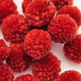 Pompon décor couleur mauve diamètre 20 mm prix à la pièce