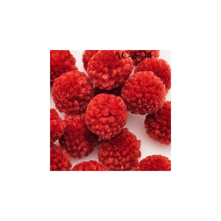 Pompon décor couleur mauve diamètre 20 mm prix à la pièce