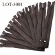fermeture éclair longueur 16 cm couleur marron non séparable zip nylon largeur 2.5 cm largeur du zip 4 mm 