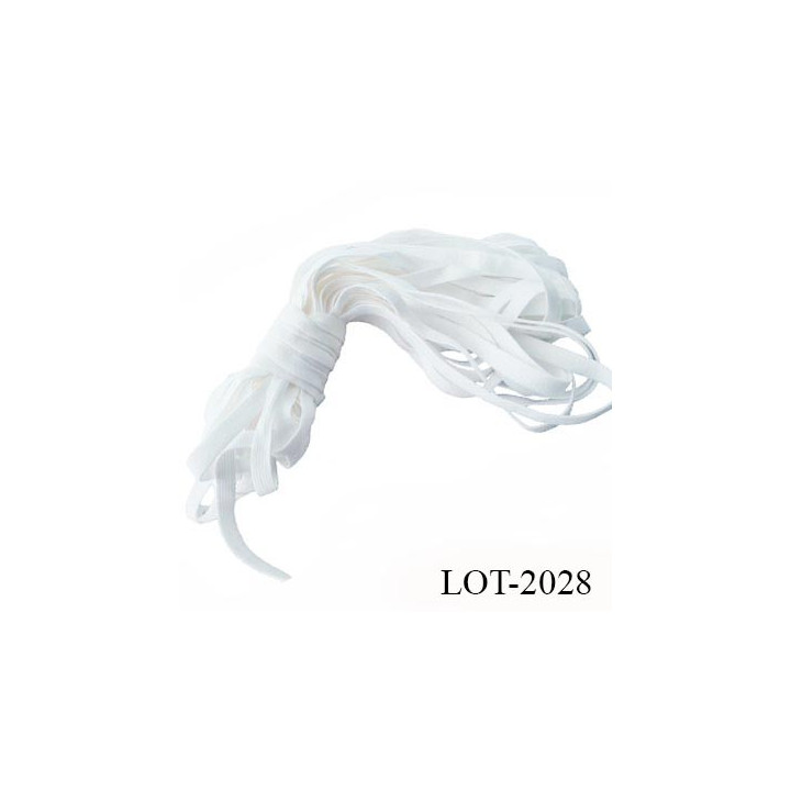 Elastique 6.5 mm spécial lingerie très bonne élasticité doux Eco Tex lavable 60° élasthanne couleur naturel prix au mètre