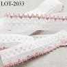 élastique 15 mm + picot lingerie et autre très haut de gamme couleur écru fabriqué en France