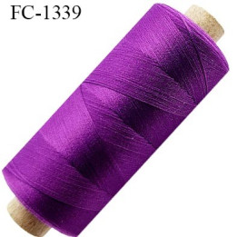 Bobine de 500 m fil mousse polyamide n° 120 couleur bleu longueur de 500 mètres bobiné en France