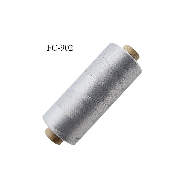 Bobine de 500 m fil mousse polyamide n° 120 couleur bleu longueur de 500 mètres bobiné en France