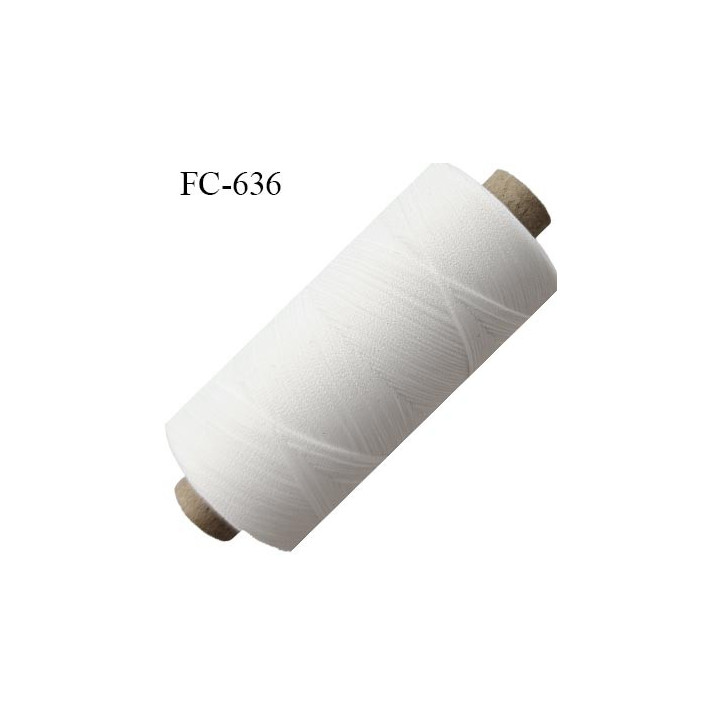 Bobine 500 mètres de fil mousse n°80 polyamide fil super qualité couleur naturel écru longueur 500 m  bobiné en France