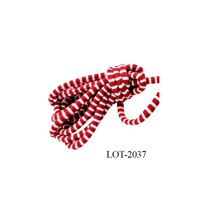 Cordon 6 mm ou lacet ou lacette en coton très très solide couleur noir fabriqué en Europe prix au mètre