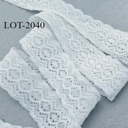 Elastique 20mm +5 mm de dentelle bretelle et lingerie haut gamme couleur naturel forte élasticité allongement 140% prix au m