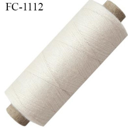 Bobine 500 m fil Polyester n° 80 naturel 500 mètres fil européen bobiné en Europe ou France certifié oeko tex