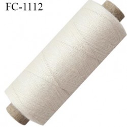 Bobine 500 m fil Polyester n° 80 naturel 500 mètres fil européen bobiné en Europe ou France certifié oeko tex