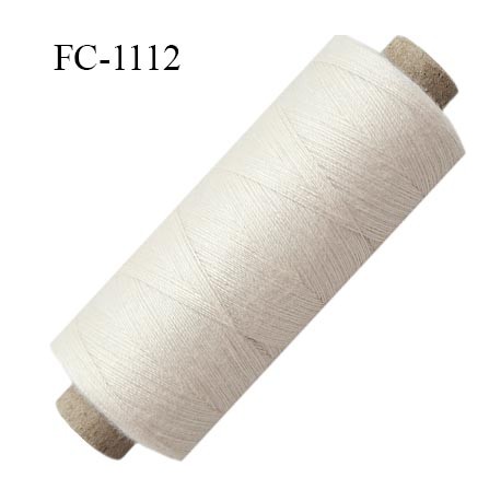 Bobine 500 m fil Polyester n° 80 naturel 500 mètres fil européen bobiné en Europe ou France certifié oeko tex