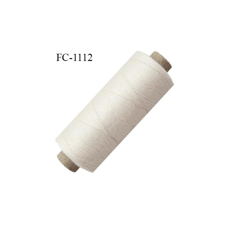Bobine 500 m fil Polyester n° 80 naturel 500 mètres fil européen bobiné en Europe ou France certifié oeko tex